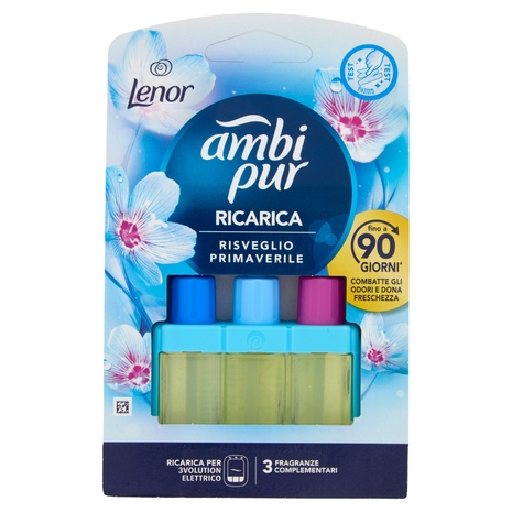 Ambi Pur Profumatore per Ambienti Elettrico Ricarica 3Volution, Risveglio Primaverile 20ml